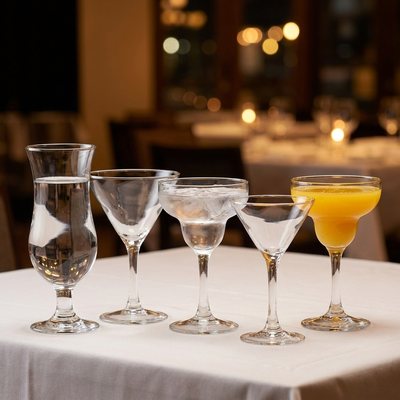 Martini, Cocktail & Margarita Glasses