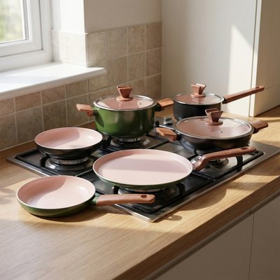 Ceramic coated cookware